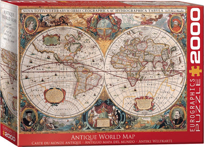 Eurographics – Antike Weltkarte [antike Weltkarte] – Hondio Henricus – 2000 Teile 97 x 68 cm (B x H) – Puzzle