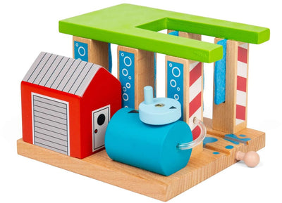 Bigjigs Houten Rails Autowaschanlage für Züge