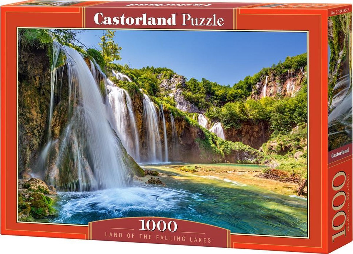 Castorland Land der fallenden Seen – Puzzle – 1.000 Teile – Satin-Finish – perfekte Passform – europäische Qualität