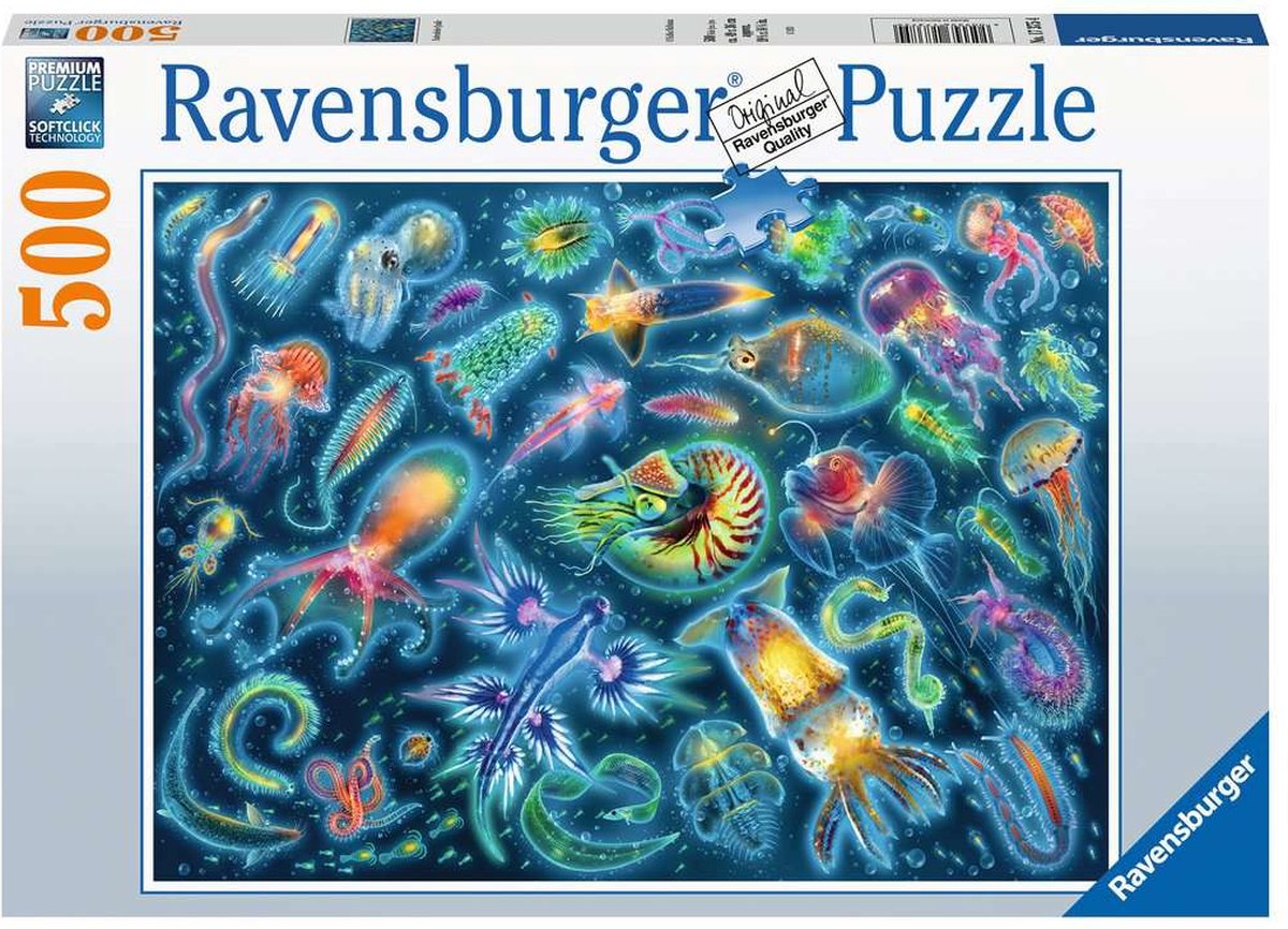 Ravensburger Puzzle Bunte Qualle - Puzzle - 500 Teile