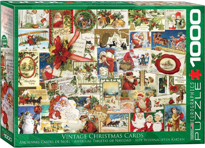 Eurographics – Vintage-Weihnachtskarten [Vintage-Weihnachtskarten] – 1000 Teile 68×48 cm (B×H) – Puzzle