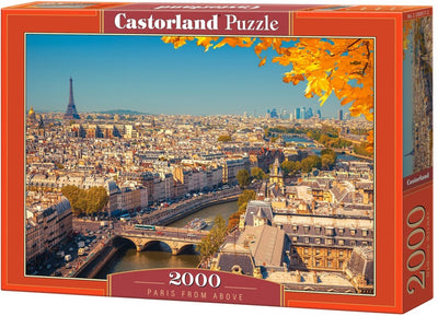 Castorland Paris von oben – Puzzle – 2000 Teile – Satin-Finish – perfekte Passform – europäische Qualität