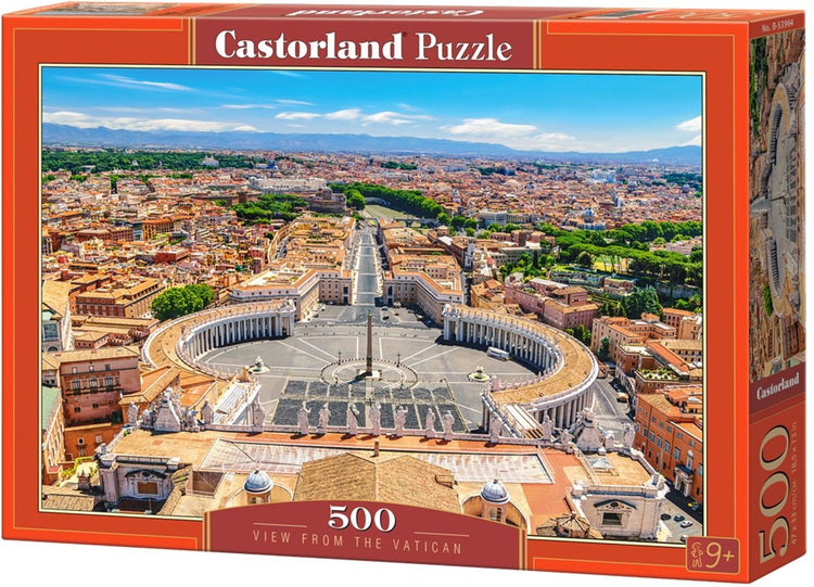 Castorland-Blick vom Vatikan – Puzzle – 500 Teile – Satin-Finish – perfekte Passform – europäische Qualität