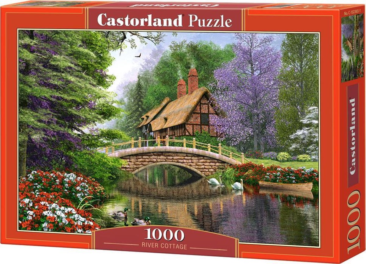 Selecta Castorland Bein Puzzle River Cottage, 1000st.