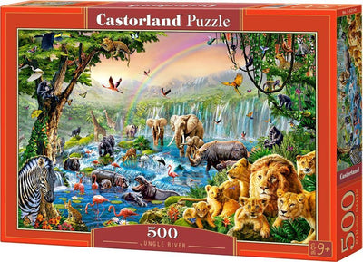 Castorland Jungle River – Puzzle – 500 Teile – Satin-Finish – perfekte Passform – europäische Qualität