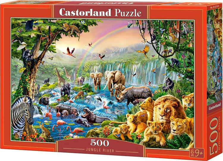 Castorland Jungle River – Puzzle – 500 Teile – Satin-Finish – perfekte Passform – europäische Qualität