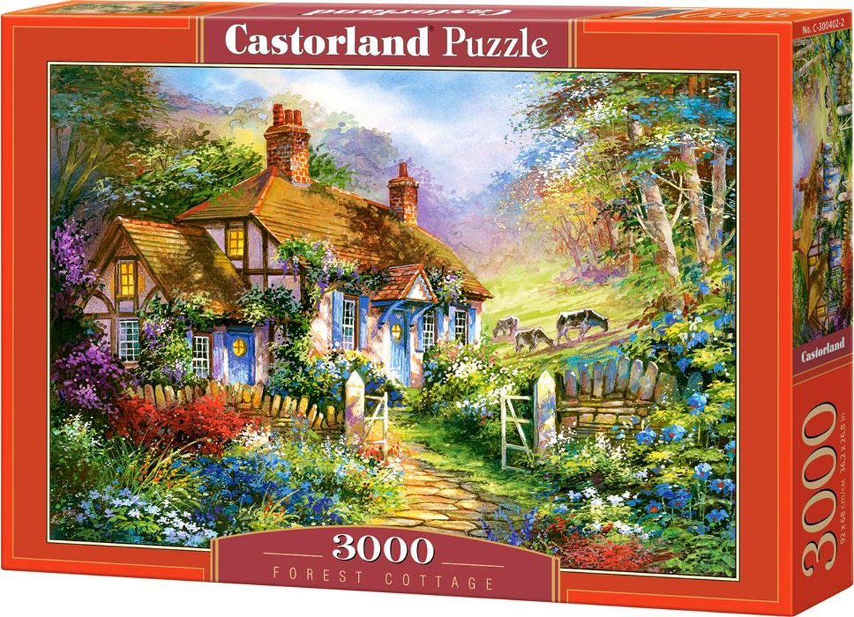 Selecta Castorland Puzzle Waldhütte, 3000 Teile.