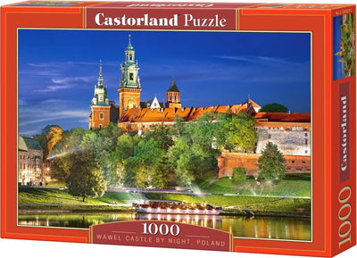 Castorland Schloss Wawel bei Nacht, Polen – Puzzle – 1.000 Teile – Satin-Finish – perfekte Passform – europäische Qualität