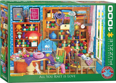 Eurographics – All you knit is love – Paul Normand – 1000 Teile – Puzzle