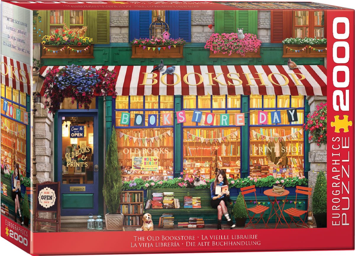 Eurographics – der alte Buchladen – Artbeat Studio – 2000 Teile 96×68 cm (B×H) – Puzzle