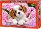 Selecta Castorland Jigsaw Puzzle Welpe in rosa Blumen, 500st.