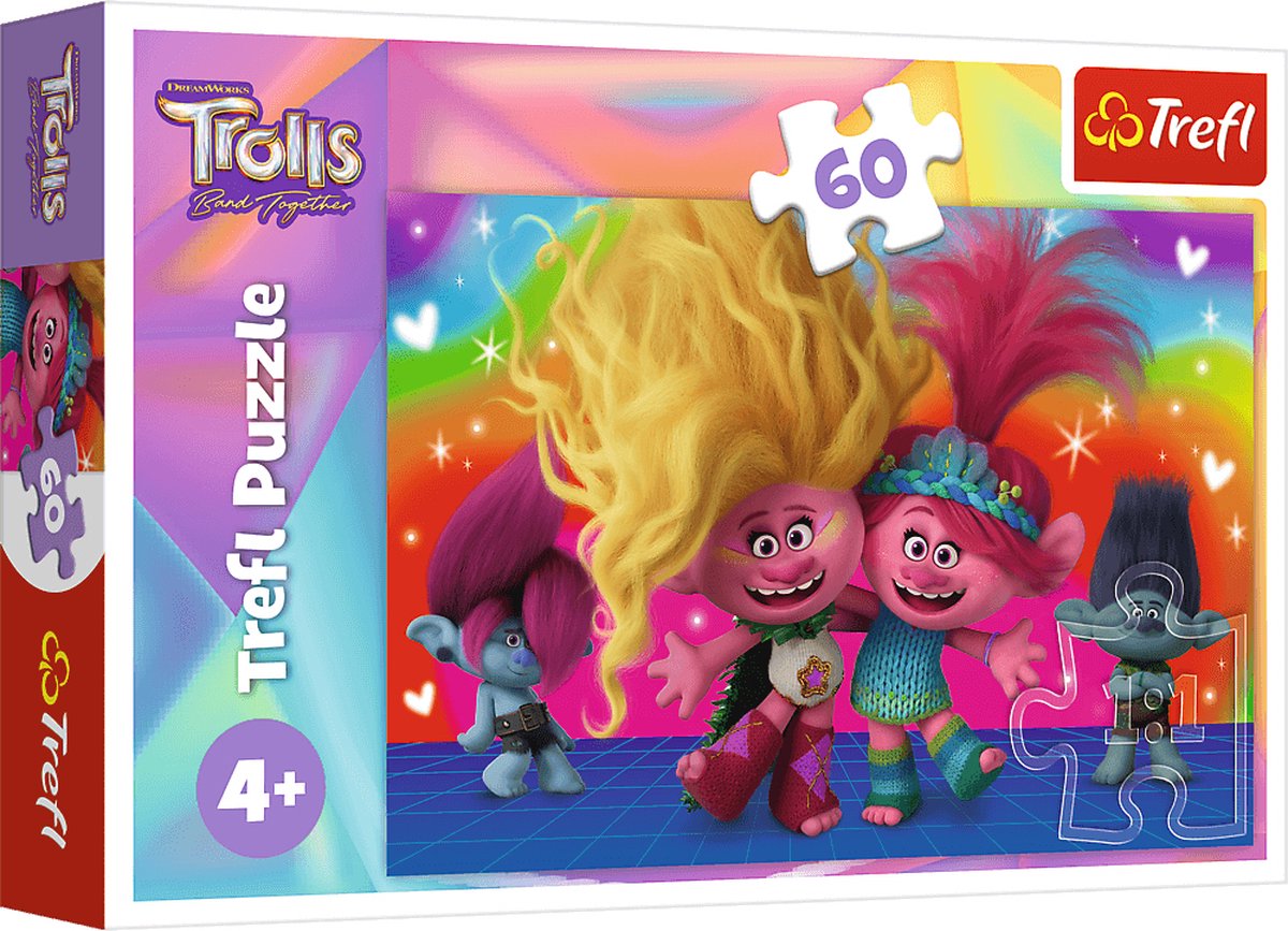 Trefl - Rätsel - 60 - Friendly Trolls Universal Trolls 3 (2023)