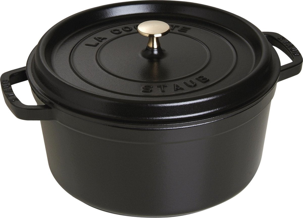 Staub runder Auflauf - ø28 cm - Schwarz