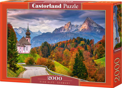 Castorland Herbst in den Bayerischen Alpen – Puzzle – 2.000 Teile – Satin-Finish – perfekte Passform – europäische Qualität
