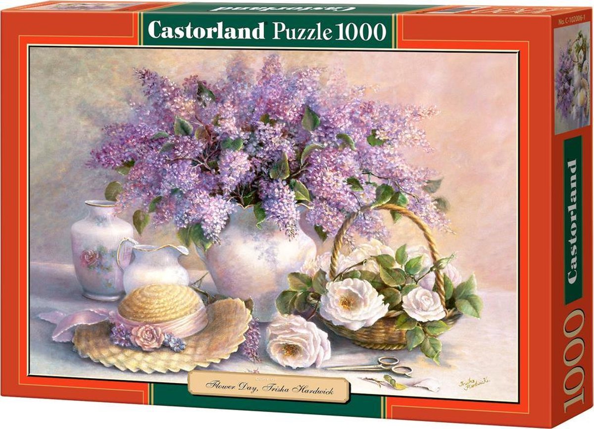 Selecta Castorland Puzzle Blumentag Trisha Hardwick, 1000 Teile.