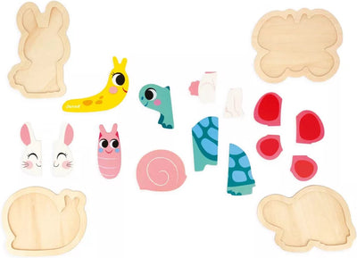 Janod - Puzzlegarten - Holzpuzzleset