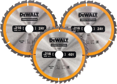 Dewalt-Zubehör dt1962 | Kreissägeblatt | 216x30mm | 3er-Pack – dt1962-qz