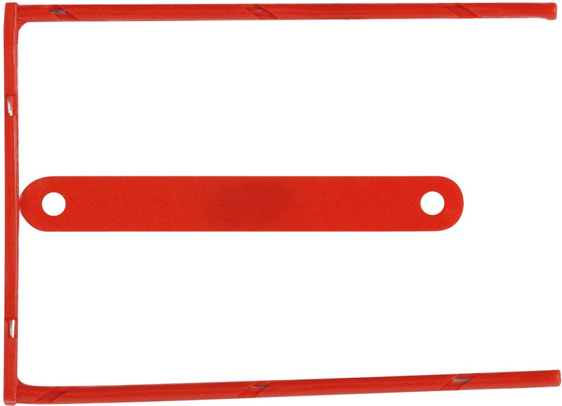 Q-connect Archivordner D-Clip | Karton mit 100 Stück | rot