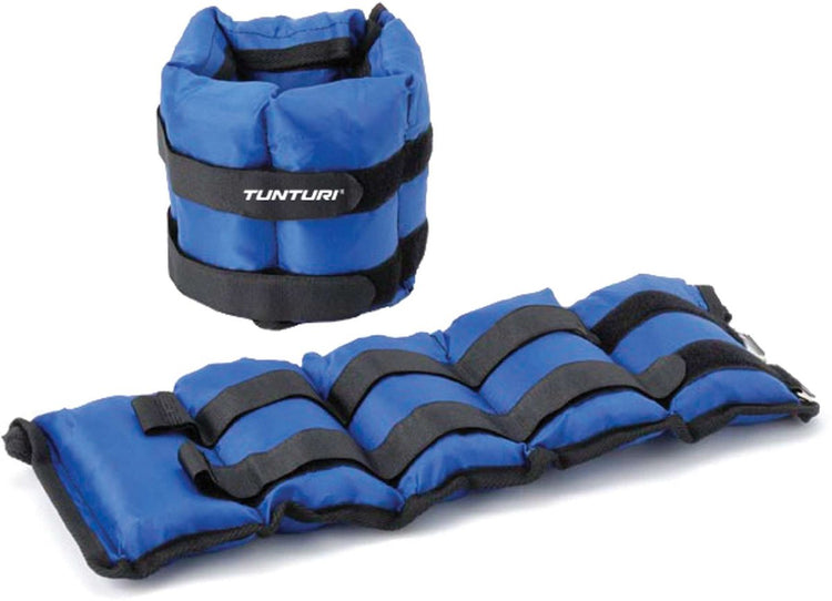 Tunturi variable Knöchelgewichte und Handgelenkgewichte – 2x 2,25 kg – blau