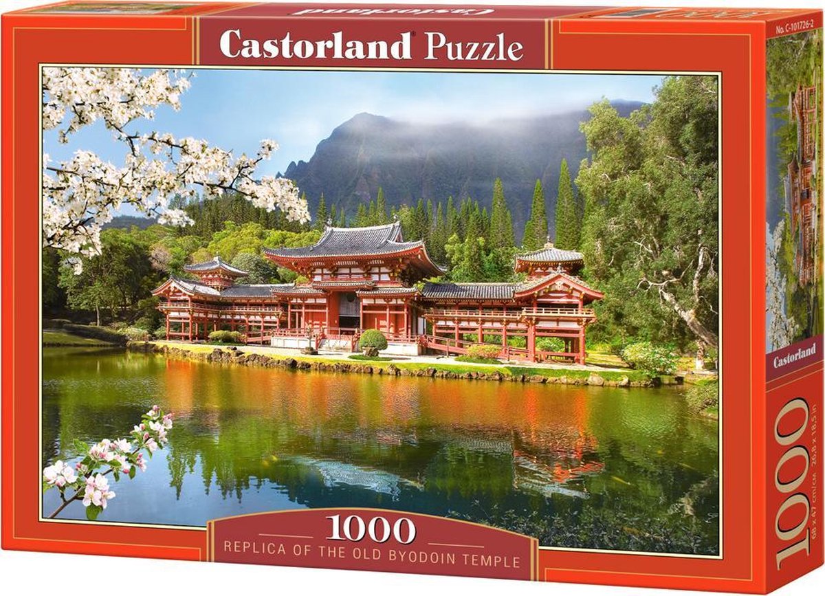 Castorland-Nachbildung des alten Byodoin-Tempels – Puzzle – 1.000 Teile – Satin-Finish – perfekte Passform – europäische Qualität