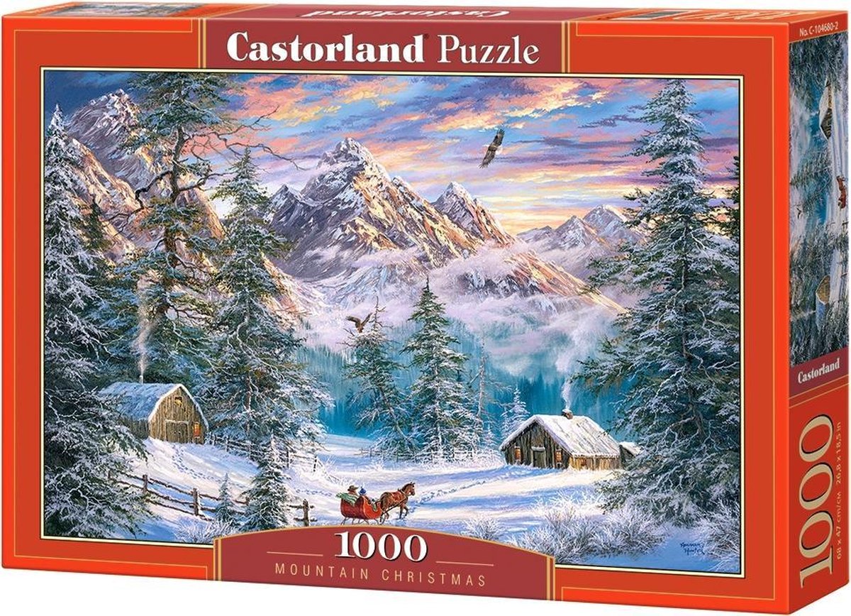 Selecta Castorland spielen Puzzle Mountain Weihnachten, 1000st.