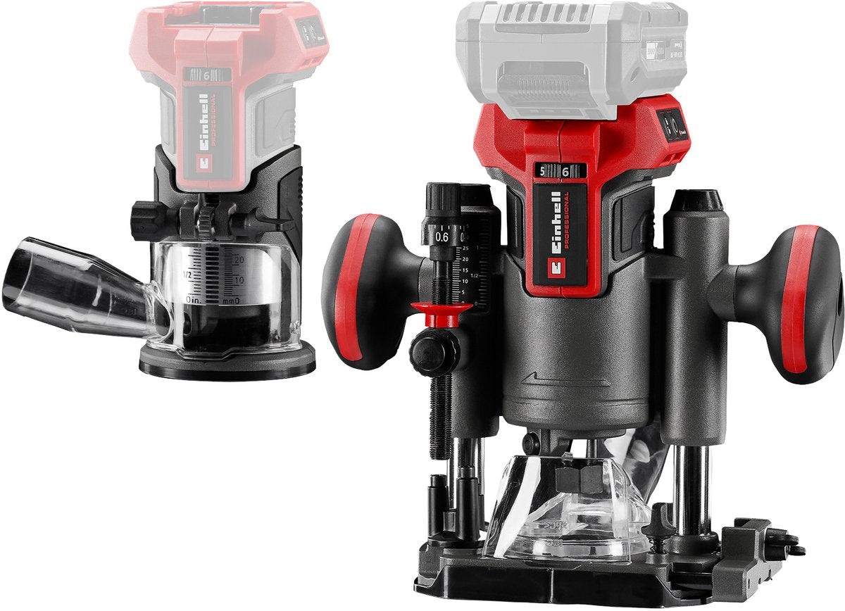 Einhell-Batterie über dem Rand Freestp-RO 18 Set Li Bl