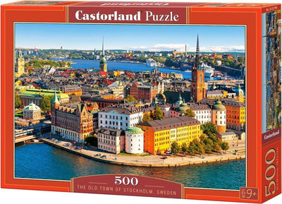 Castorland die Altstadt von Stockholm Schweden – Puzzle – 500 Teile – Satin-Finish – perfekte Passform – europäische Qualität