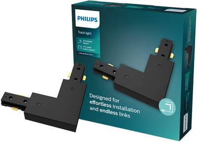 Philips LED Philips EasyLink - Anschluss - L-förmiger Anschluss - rechte Ecke - Schwarz - Schienenbeleuchtung