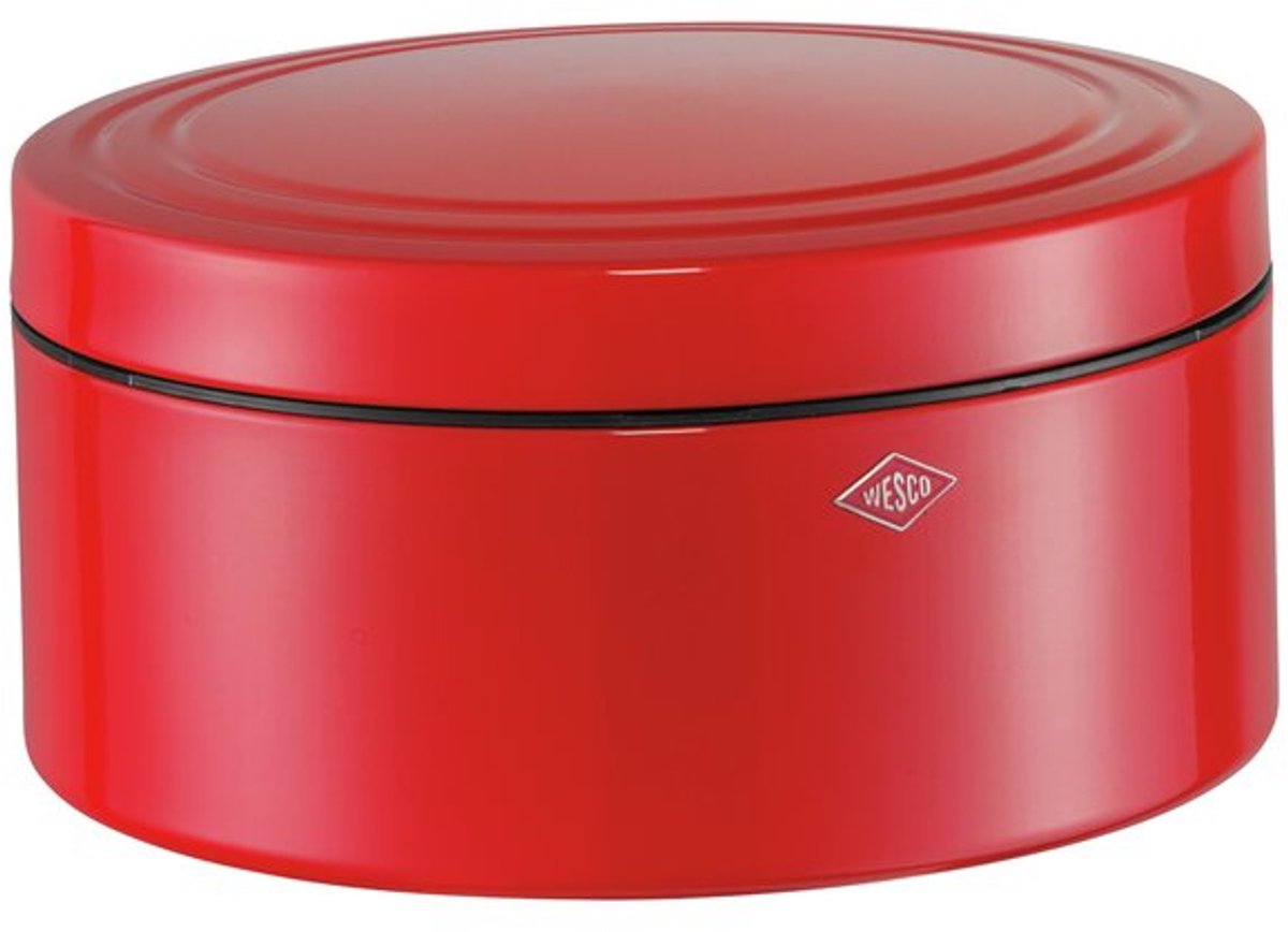 Wesco Classic Line Gebäckdose mit Deckel | 4 Liter | Metall - rot | Keksdose