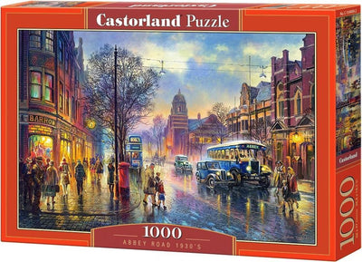 Castorland Abbey Road 1930er Jahre – Puzzle – 1.000 Teile – Satin-Finish – perfekte Passform – europäische Qualität