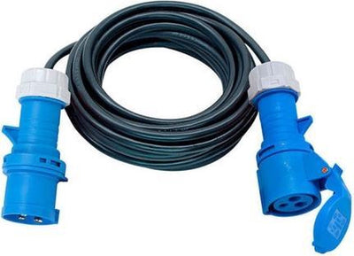 Brennerstuhl CEE-Verlängerungskabel 230V IP44 10m H07RN-F 3G1,5 CEE 230V 16A Stecker und Kupplung
