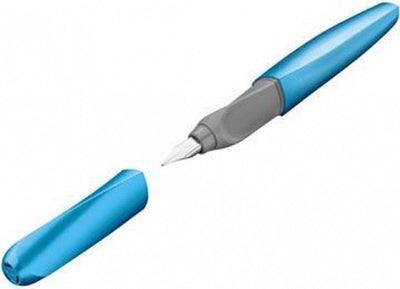 Pelikan Twist - Füllfederhalter - Frosted Blue M + 2x Standard-Tintenpatrone