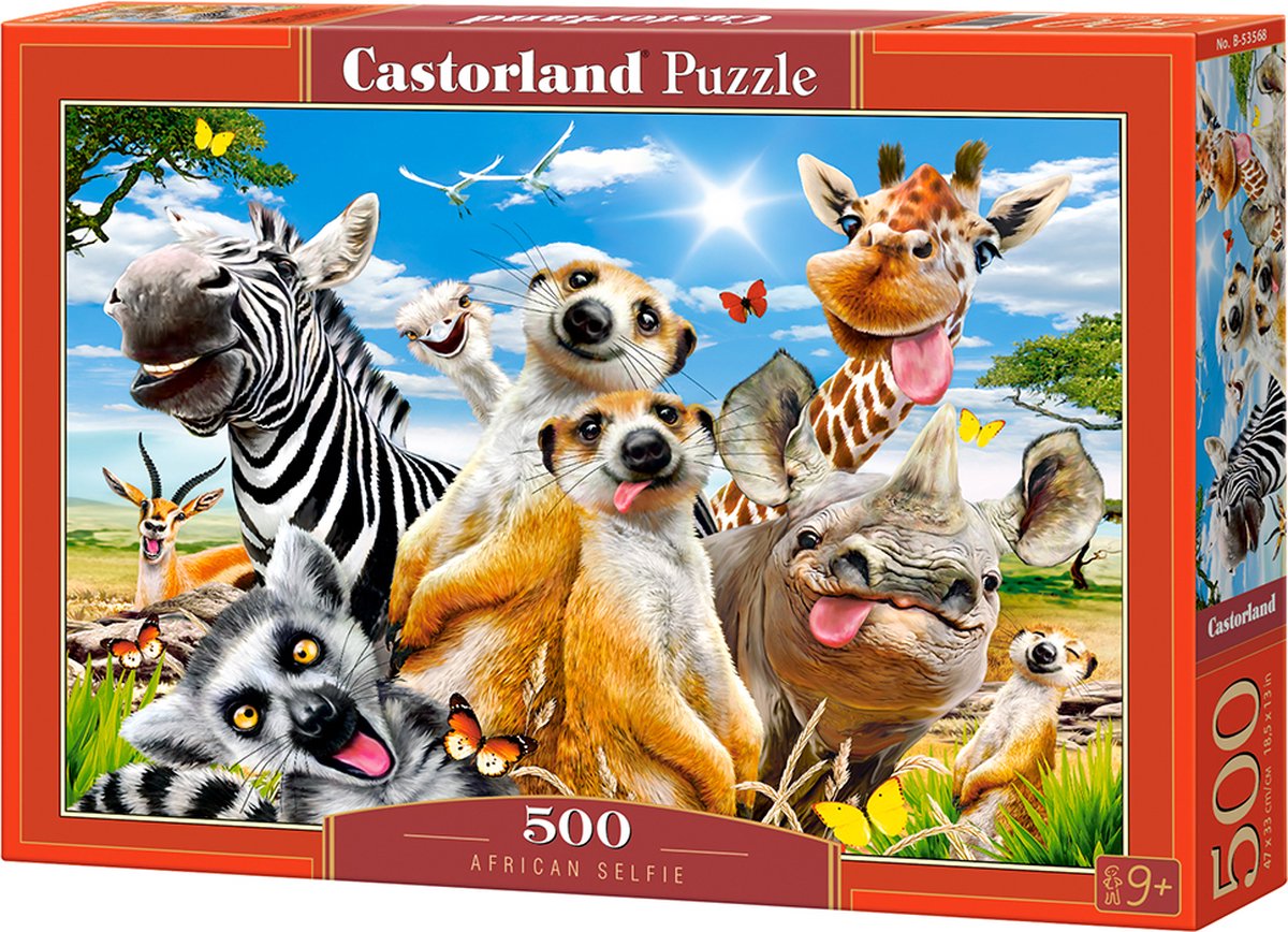 Selecta Castorland Puzzle Afrikanisches Selfie, 500 Teile.