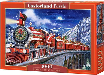 Castorland Santa's Coming to Town – Puzzle – 1.000 Teile – Satin-Finish – perfekte Passform – europäische Qualität