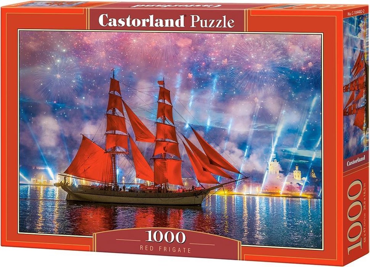 Rote Fregatte von Castorland – Puzzle – 1.000 Teile – Satin-Finish – perfekte Passform – europäische Qualität