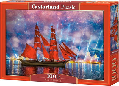 Rote Fregatte von Castorland – Puzzle – 1.000 Teile – Satin-Finish – perfekte Passform – europäische Qualität