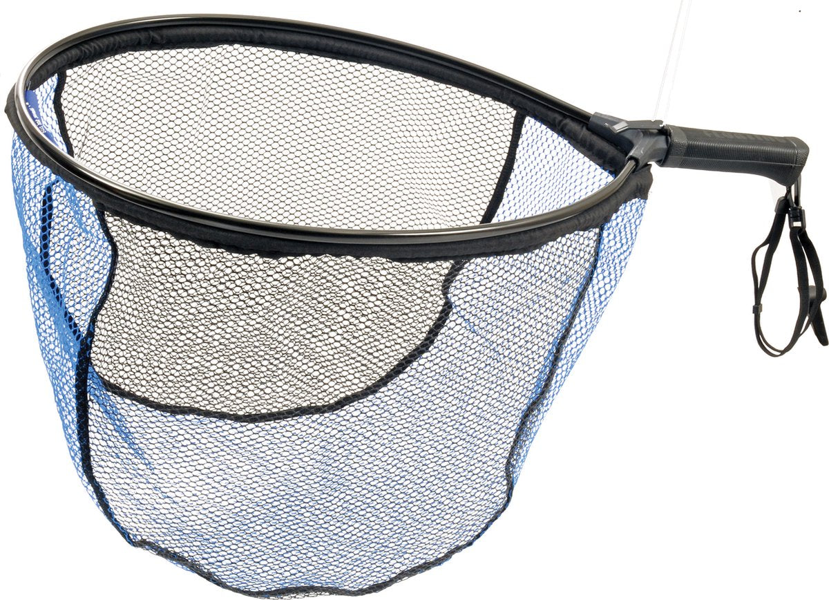 Predox kurzer Gummi-Schwimmkescher - schwimmender Gummi-Kescher für Raubfische 50x40x40 cm