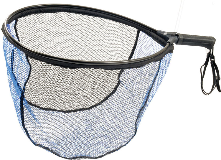 Predox kurzer Gummi-Schwimmkescher - schwimmender Gummi-Kescher für Raubfische 50x40x40 cm