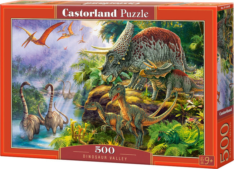 Castorland Dinosaur Valley – Puzzle – 500 Teile – Satin-Finish – perfekte Passform – europäische Qualität