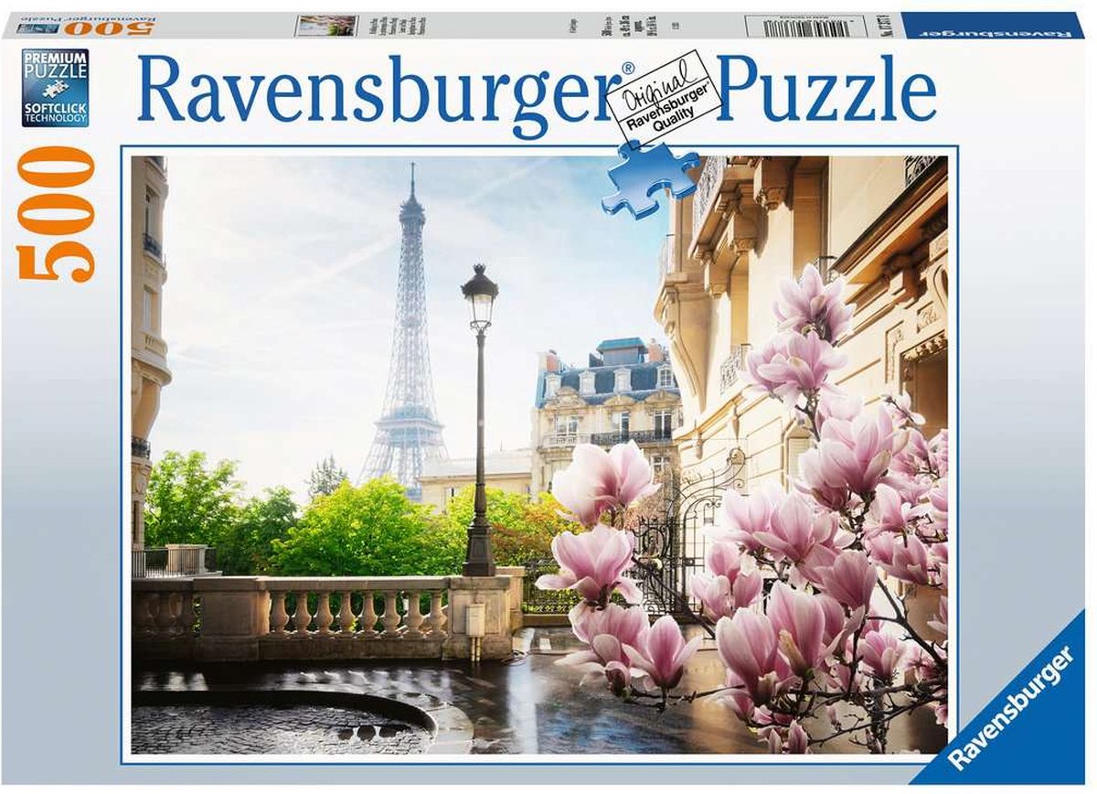 Ravensburger Puzzle Frühling in Paris - Puzzle - 500 Teile