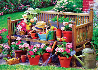 Eurographics - Gartenbank [Gartenbank] - 1000 Teile 68×48cm (B×H) – Puzzle