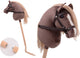 Johntoy Steckenpferd kurz mit Schweif Holly Horse Deluxe dunkelbraun