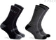 Rogelli Radsocken aus Merinowolle – 2er-Pack – Schwarz Grau – 36 39