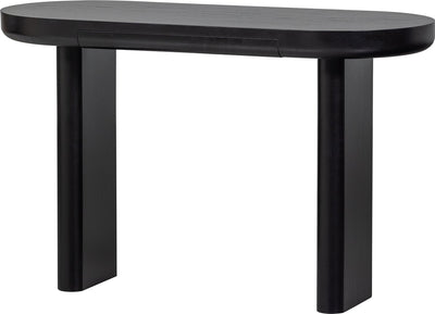 Woood Mael Schreibtisch-Beistelltisch – Furnier – Schwarz – 75 x 120 x 50
