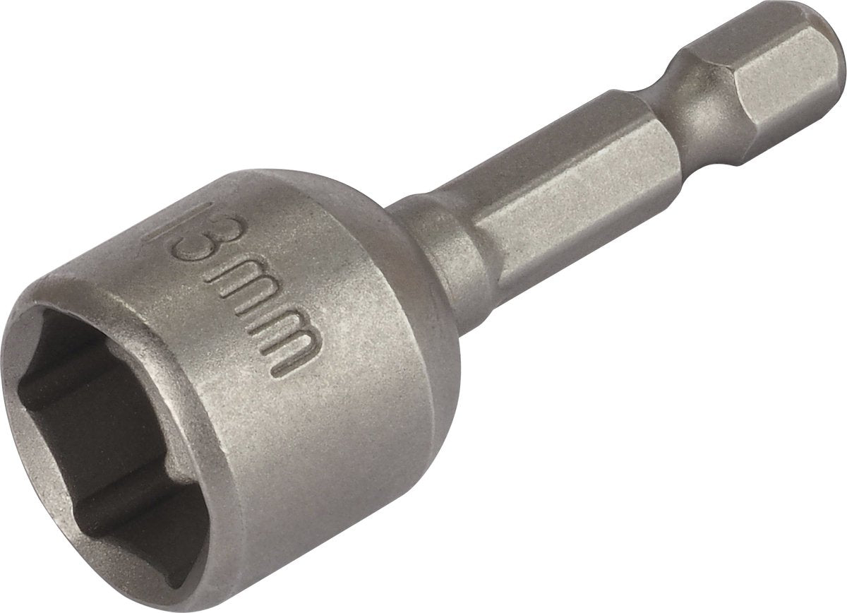 Wolfcraft - Steckschlüssel 13 - magnetisch - Bit - Sechskant - Schraubendreher - 1383000