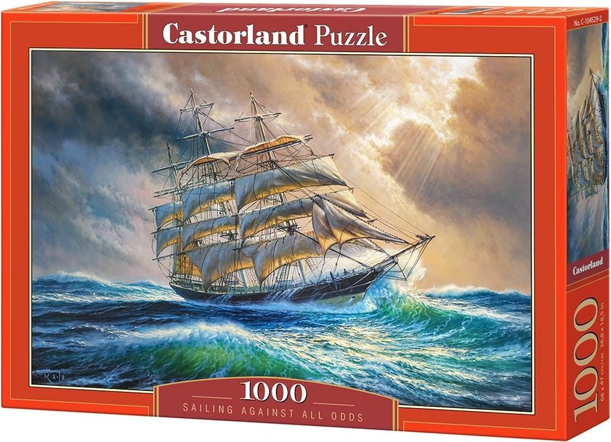 Castorland segelt allen Widrigkeiten zum Trotz – Puzzle – 1.000 Teile – Satin-Finish – perfekte Passform – europäische Qualität