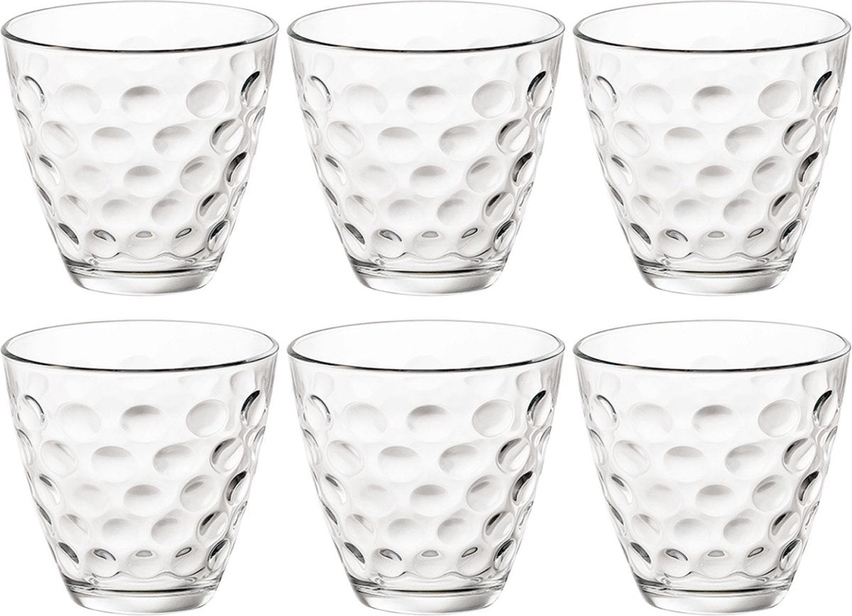 Bormioli Rocco Dots Wasserglas – 25 cl – Set 6