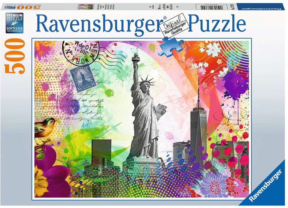 Ravensburger Puzzle-Karte von New York – Puzzle – 500 Teile