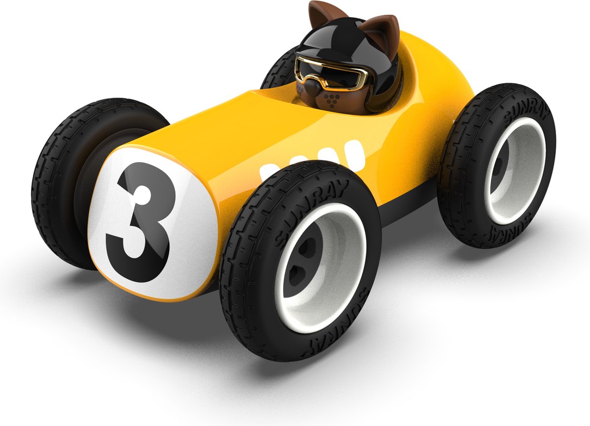 Playforever - Spielzeugauto - Ei Sunnysider - Gelb