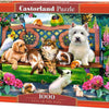 Selecta Castorland Puzzle Haustiere im Park, 1000 Teile.